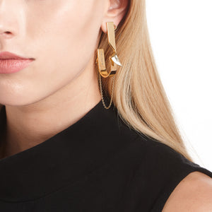 FOLDED HOOP EARRINGS