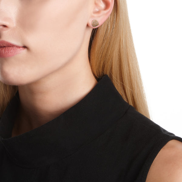 PAVÉ CONE STUD EARRINGS