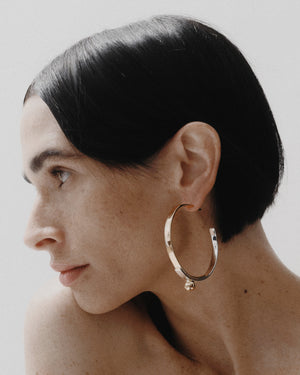 OVERLAY HOOP EARRINGS | TWO TONE