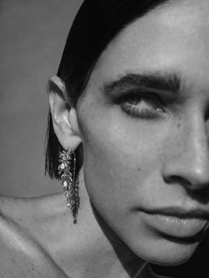 <p>frond drop earrings</p><span>antique diamonds</span><span>circa 1920</span>