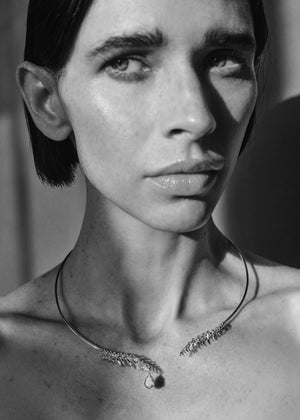 <p>frond collar</p><span>antique emerald</span><span>circa 1930</span>