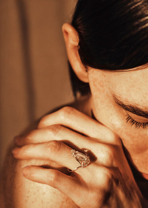 <p>frond ring</p><span>antique diamond</span><span>circa 1930</span>