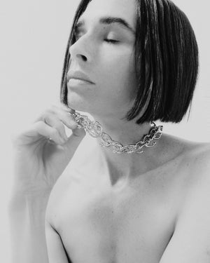 BARBELL LINK NECKLACE