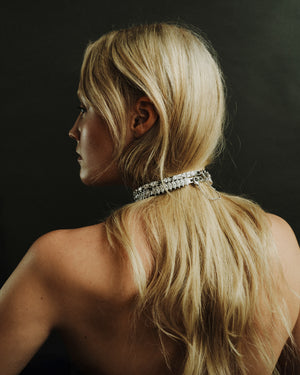 HORIZONTAL MARQUISE SAFETY CHAIN CHOKER