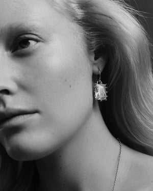 RECTANGLE ESTATE DROP EARRINGS