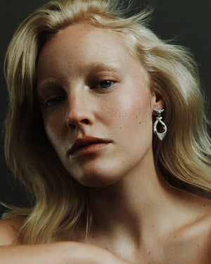 PAVÉ KERCHIEF EARRINGS