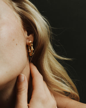 BAMBÙ HOOP EARRINGS | 1"