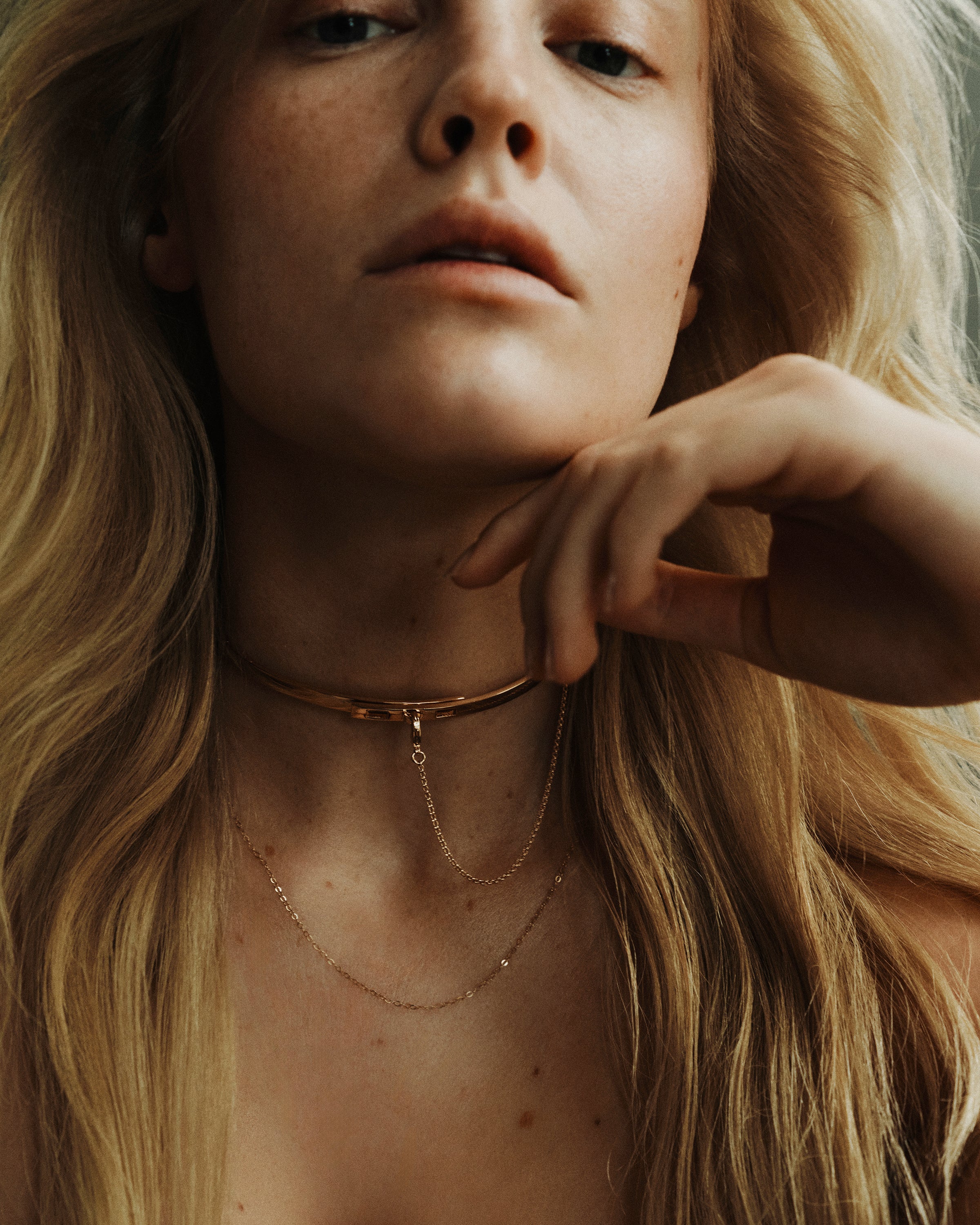 Thin Safety Chain Choker - Gold– EDDIE BORGO