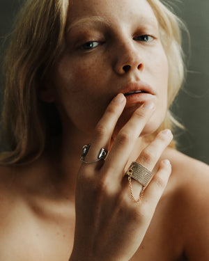 PAVÉ SAFETY CHAIN RING