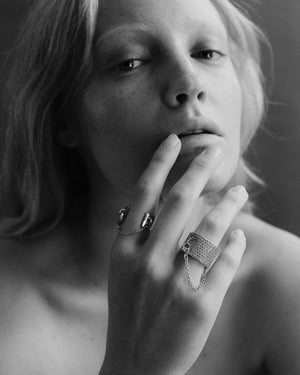 PAVÉ SAFETY CHAIN RING