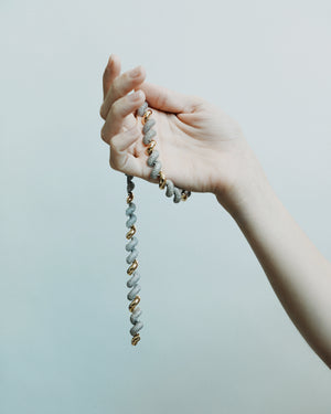 PAVÉ TORSADE NECKLACE | TWO TONE