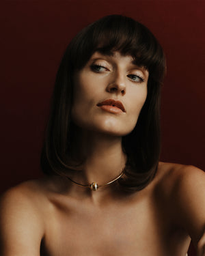 PAVÉ LENOX COLLAR - TIGER EYE