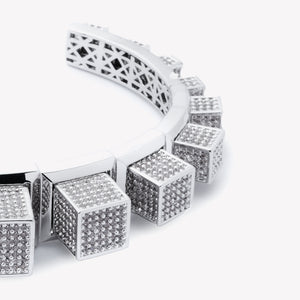 PAVÉ GRADUATED CUBE CUFF