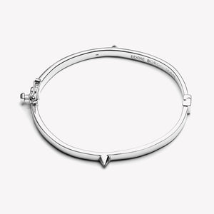 MENS HINGED CONE BANGLE
