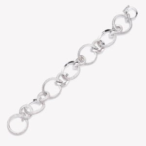PAVÉ CURLED LINK BRACELET