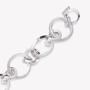 PAVÉ CURLED LINK BRACELET