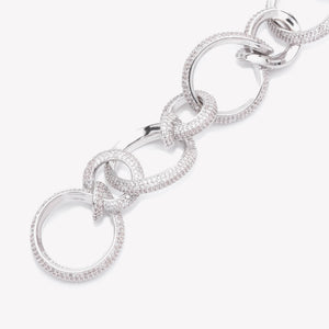 PAVÉ CURLED LINK BRACELET
