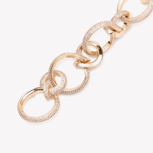 PAVÉ CURLED LINK BRACELET