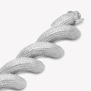 LARGE PAVÉ TORSADE BRACELET