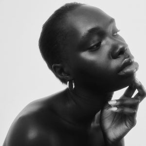 CUBE HOOP EARRINGS  |  1"