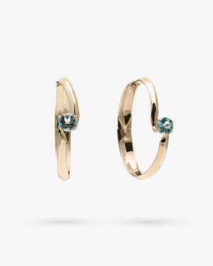 <p>frond spiral hoop earrings - 1.25</p><span>antique topaz</span><span>circa 1940</span>