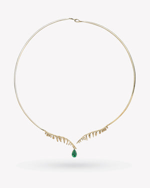 <p>frond collar</p><span>antique emerald</span><span>circa 1930</span>