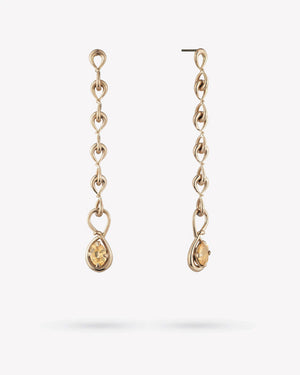 <p>frond charm line earrings</p><span>antique sapphires</span><span>circa 1940</span>