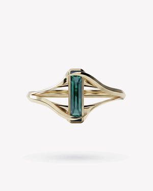 <p>frond split cuff bracelet</p><span>vintage tourmaline</span><span>circa 1980</span>