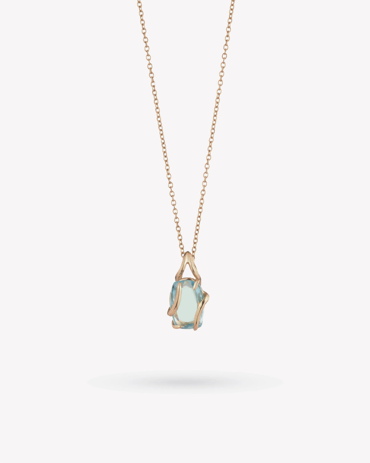 <p>frond pendant</p><span> antique aquamarine</span><span>circa 1920</span>