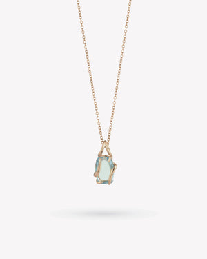 <p>frond pendant</p><span> antique aquamarine</span><span>circa 1920</span>