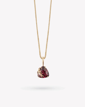 <p>frond pendant</p> <span> antique garnet </span> <span> circa 1930</span>