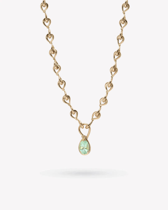 <p>frond charm necklace</p><span>vintage tourmaline</span><span>circa 1970</span>