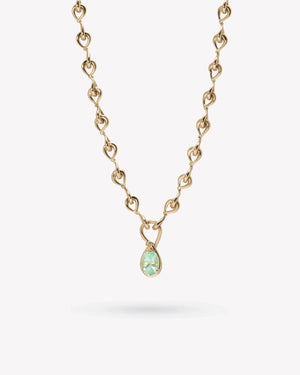 <p>frond charm necklace</p><span>vintage tourmaline</span><span>circa 1970</span>