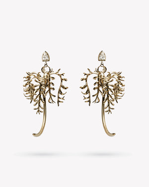 <p>palm earrings</p><span>antique diamonds</span><span>circa 1940</span>