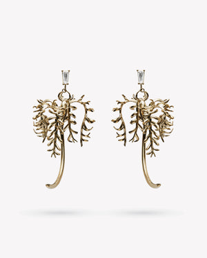 <p>palm earrings</p><span>antique diamonds</span><span>circa 1920</span>