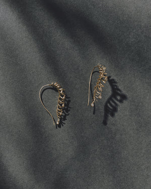 <p>frond drop earrings</p><span>antique diamonds</span><span>circa 1920</span>