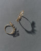 oo4 - frond hoop earrings - 1.5"