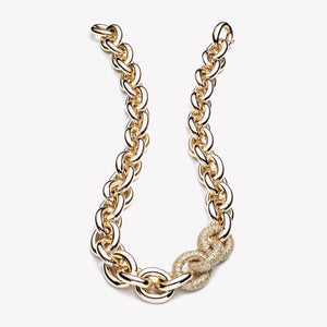 PAVÉ CABLE LINK NECKLACE