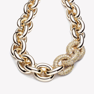 PAVÉ CABLE LINK NECKLACE