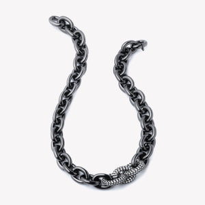 PAVÉ CABLE LINK NECKLACE