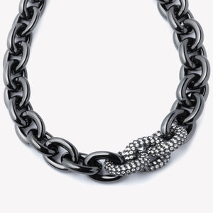 PAVÉ CABLE LINK NECKLACE