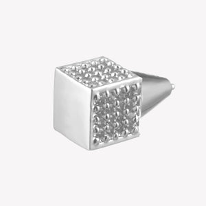 PAVÉ CUBE STUD EARRINGS