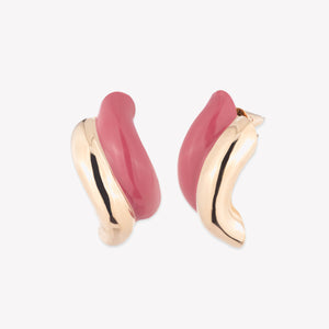 CLOISONNÉ TORSADE STUD EARRINGS