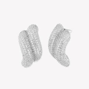 PAVÉ TORSADE STUD EARRINGS