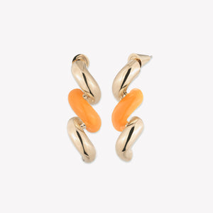 CLOISONNÉ TORSADE DROP EARRINGS