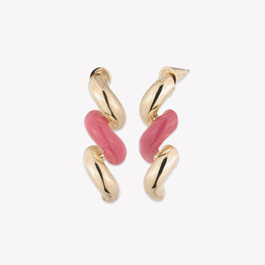 CLOISONNÉ TORSADE DROP EARRINGS