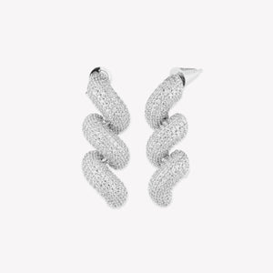 PAVÉ TORSADE DROP EARRINGS