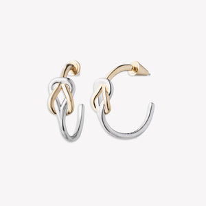 SLIPKNOT HOOP EARRINGS | TWO TONE