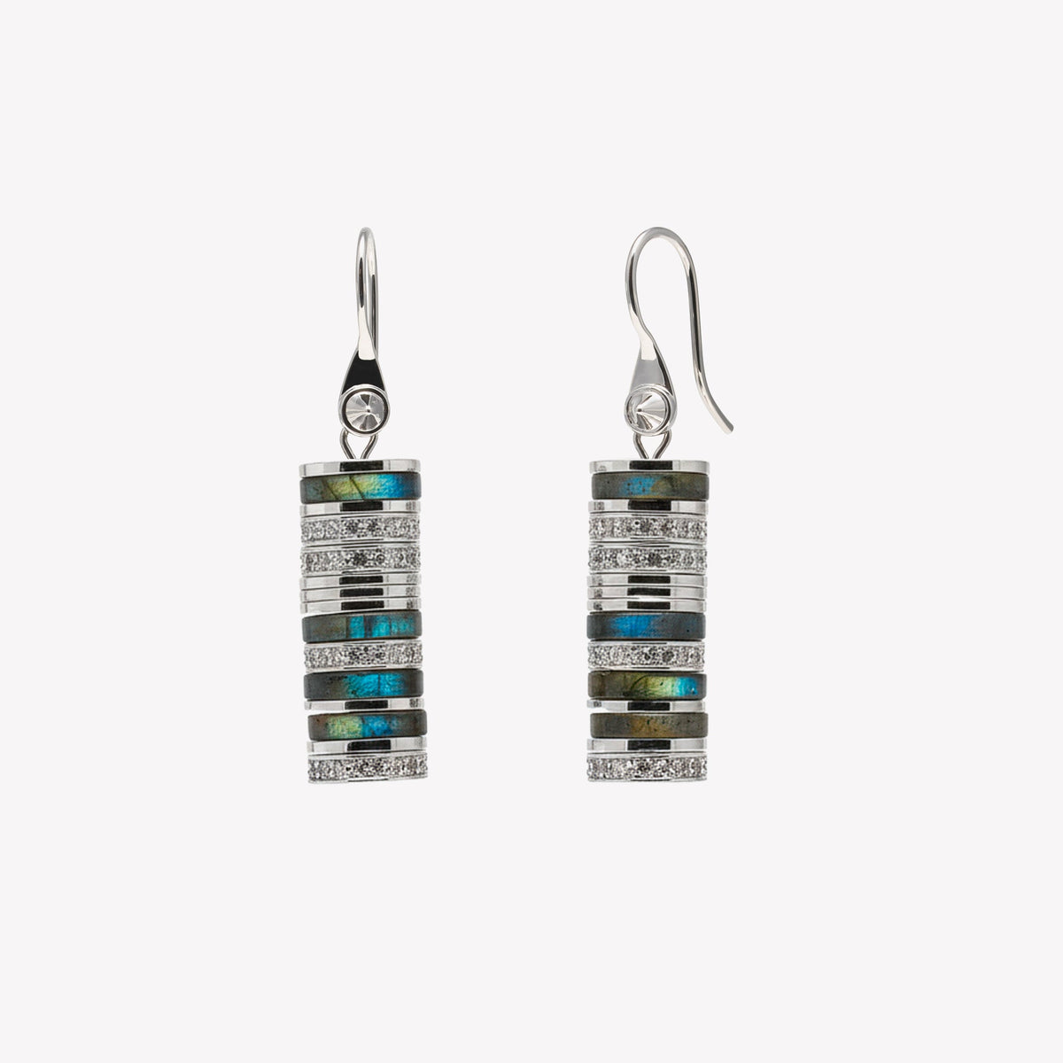 PAVÉ LENOX DROP EARRINGS - LABRADORITE