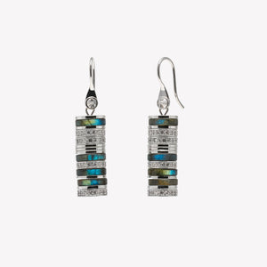 PAVÉ LENOX DROP EARRINGS - LABRADORITE